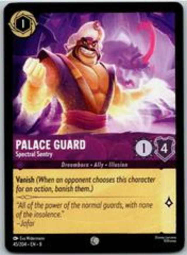 Disney Lorcana: Reign Of Jafar COMMON Palace Guard - Spectral Sentry #45/204