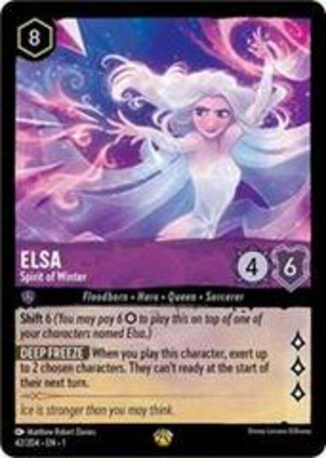 Disney Lorcana: The First Chapter LEGENDARY Elsa - Spirit Of Winter #42/204