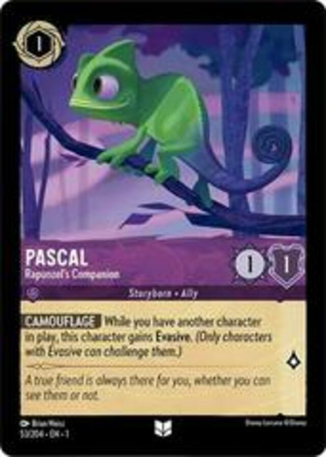 Disney Lorcana: The First Chapter UNCOMMON FOIL Pascal - Rapunzel's Companion #53/204