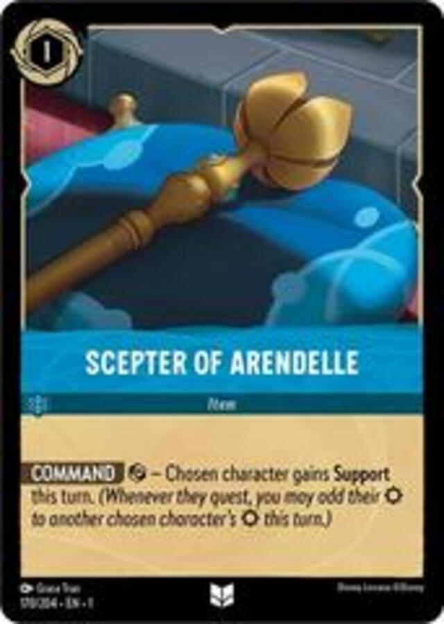 Disney Lorcana: The First Chapter UNCOMMON FOIL Scepter Of Arendelle #170/204