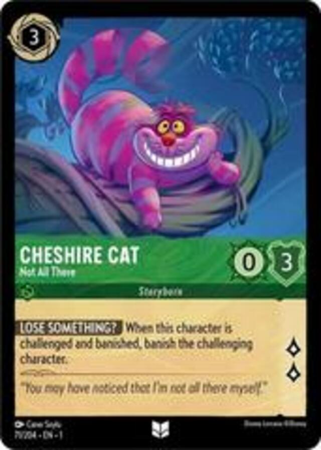 Disney Lorcana: The First Chapter UNCOMMON FOIL Cheshire Cat - Not All There #71/204