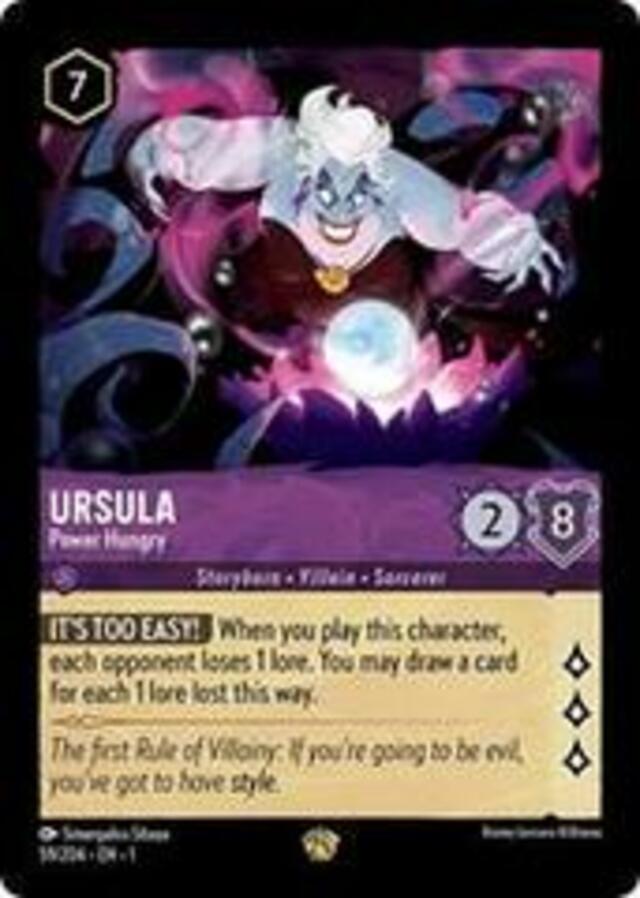 Disney Lorcana: The First Chapter LEGENDARY Ursula - Power Hungry #59/204