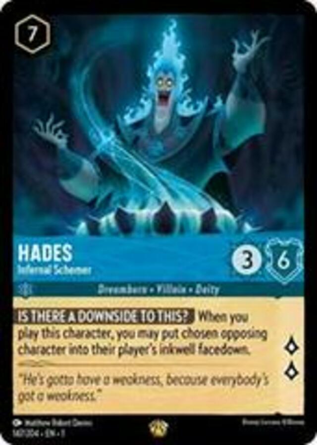Disney Lorcana: The First Chapter LEGENDARY Hades - Infernal Schemer #147/204