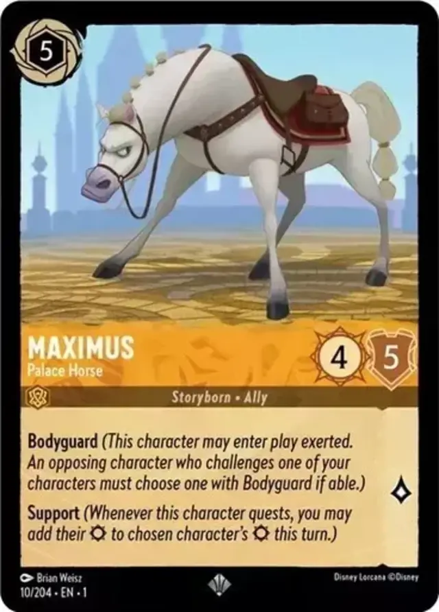 Disney Lorcana: The First Chapter SUPER RARE Maximus - Palace Horse #10/204