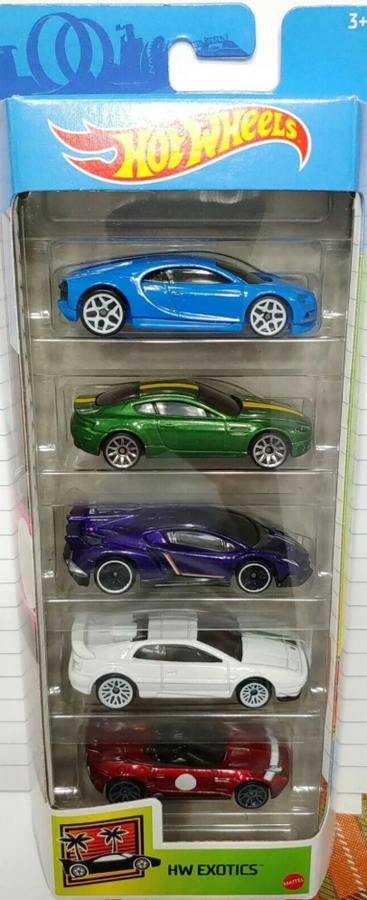 Hotwheels HW Exotics 5 Pack