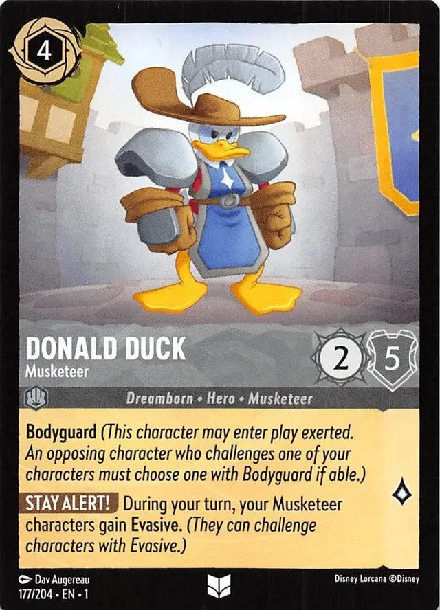 Disney Lorcana: The First Chapter UNCOMMON Mickey Mouse - Musketeer #177/204