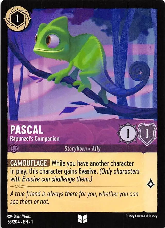 Disney Lorcana: The First Chapter UNCOMMON Pascal - Rapunzel's Companion #53/204