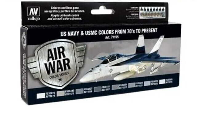 Vallejo Model Air USN / 8 Colors set US Navy & USMC WWII 1940-1945