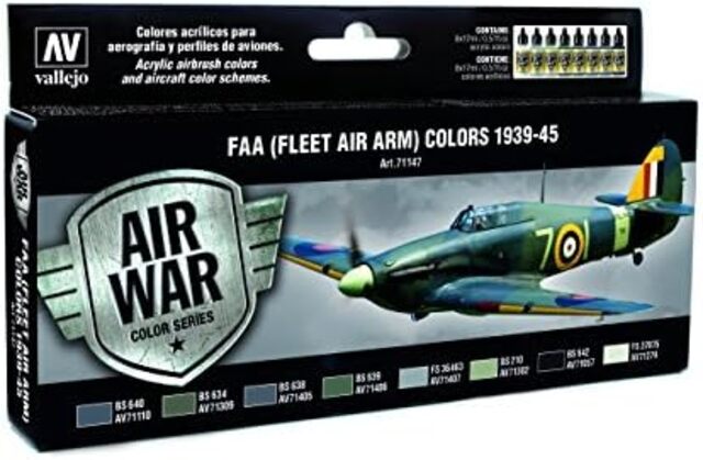 Vallejo Model Air FAA / 8 Colors set Fleet Air Arm (FAA) 1939-45