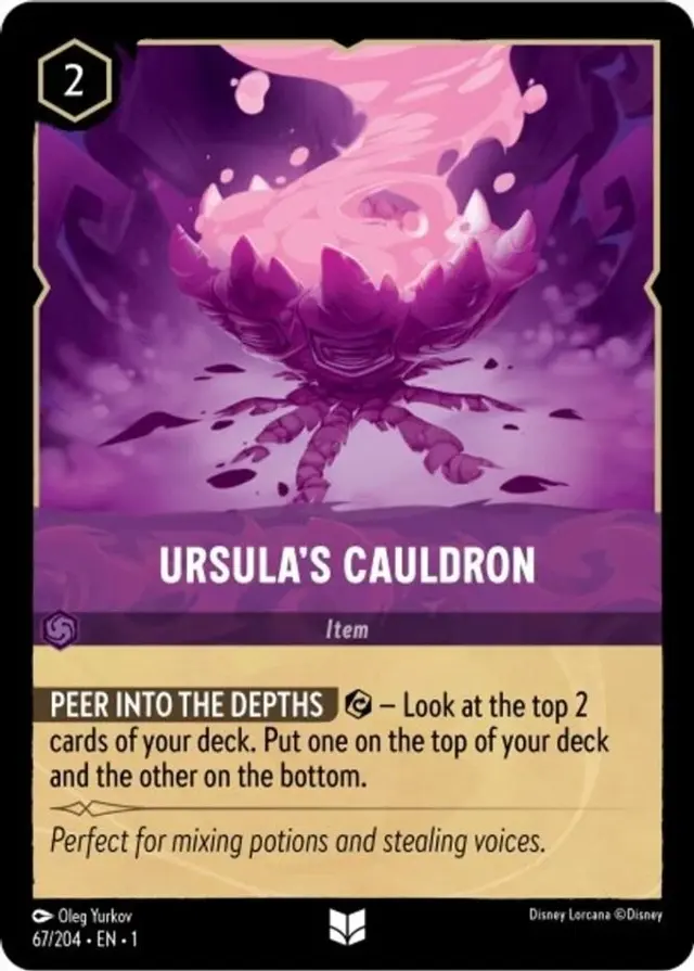 Disney Lorcana: The First Chapter UNCOMMON Ursula's Cauldron #67/204