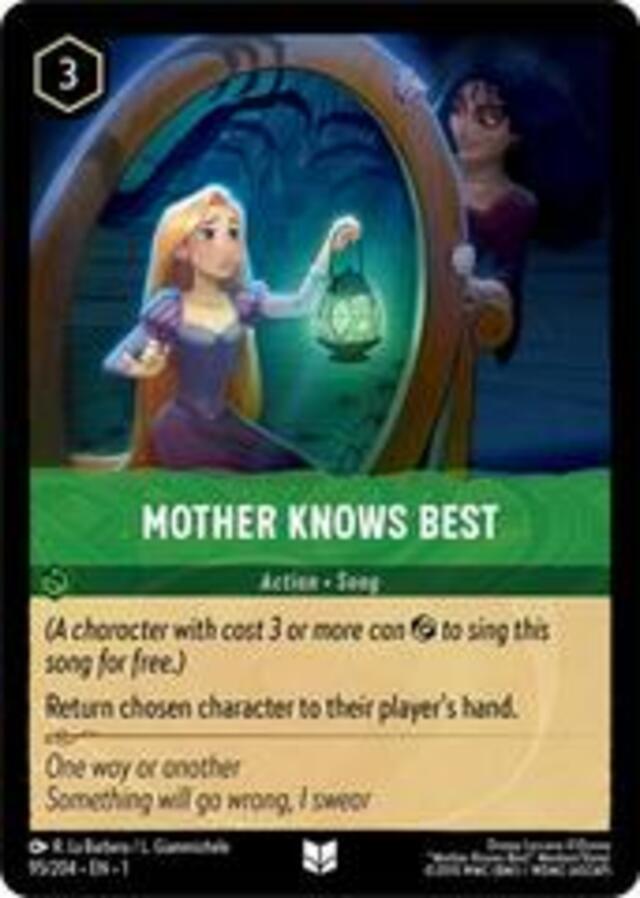 Disney Lorcana: The First Chapter UNCOMMON FOIL Mother Knows Best #95/204