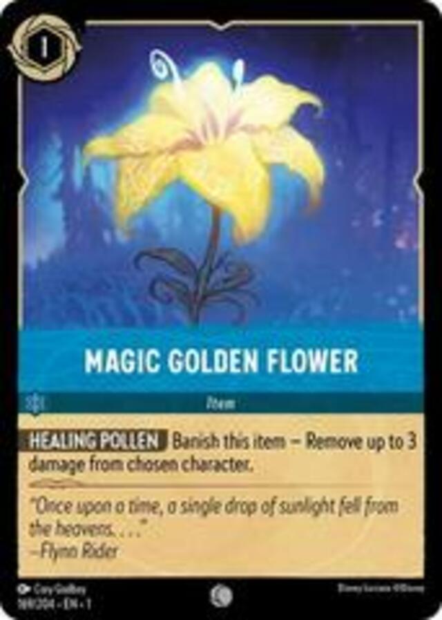 Disney Lorcana: The First Chapter COMMON FOIL Magic Golden Flower #169/204