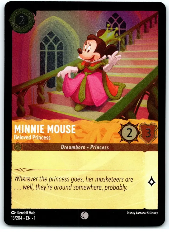 Disney Lorcana: The First Chapter COMMON FOIL Minnie Mouse - Beloved Princess #13/204