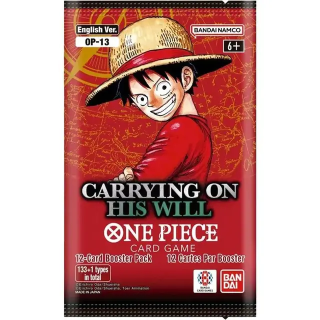 One Piece TCG Carrying On His Will English Booster Pack