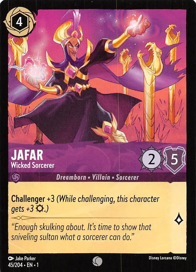 Disney Lorcana: The First Chapter COMMON Jafar - Wicked Sorcerer #45/204