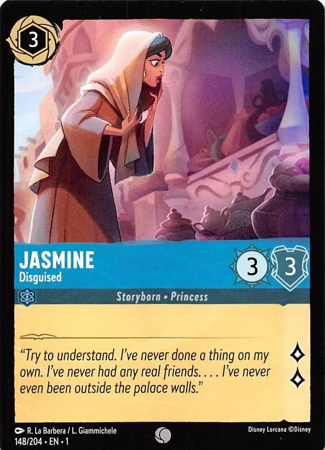 Disney Lorcana: The First Chapter COMMON Jasmine - Disguised #148/204