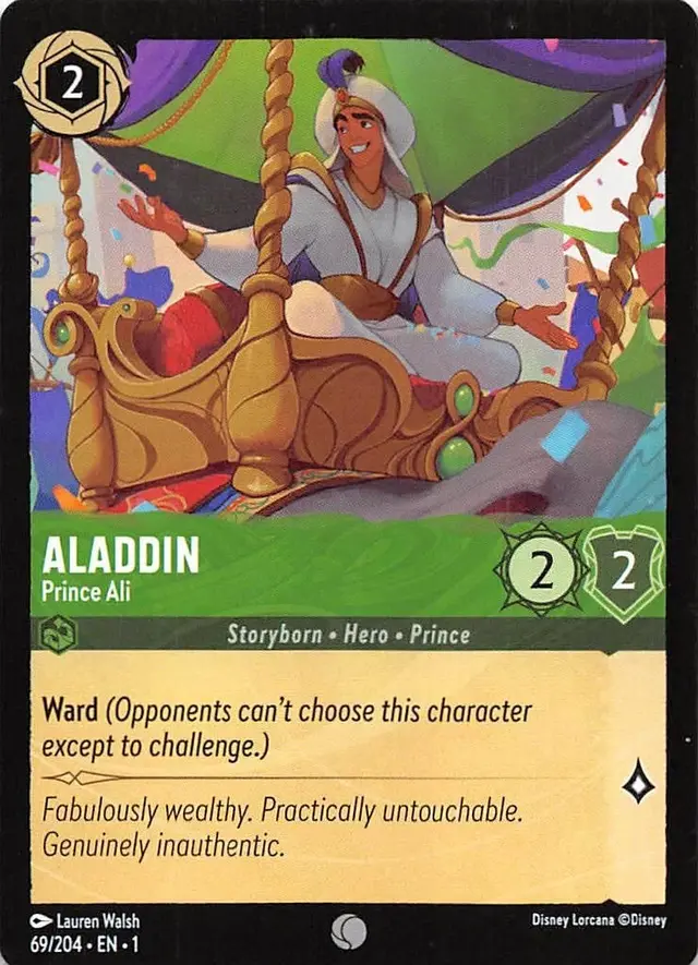 Disney Lorcana: The First Chapter COMMON Aladdin - Prince Ali #69/204
