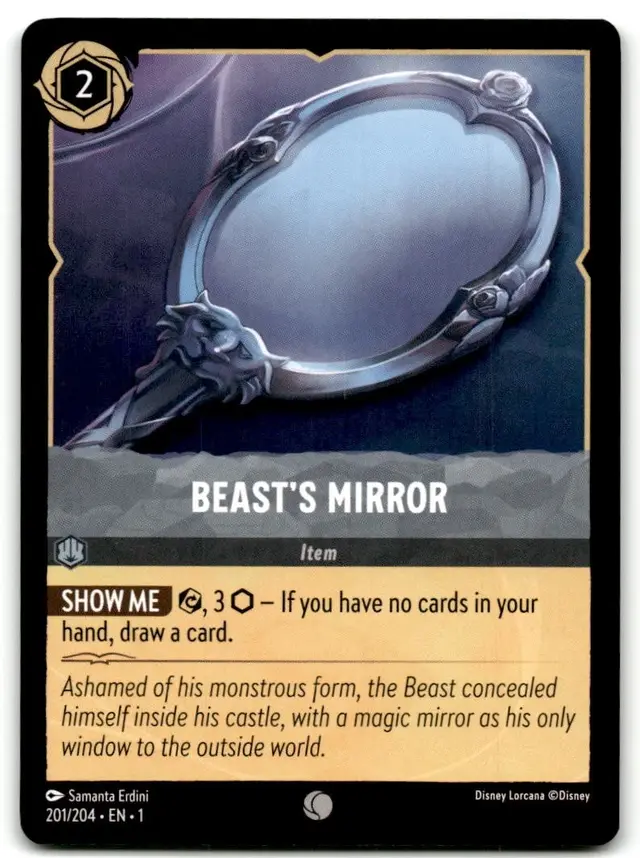 Disney Lorcana: The First Chapter COMMON Beast's Mirror #201/204