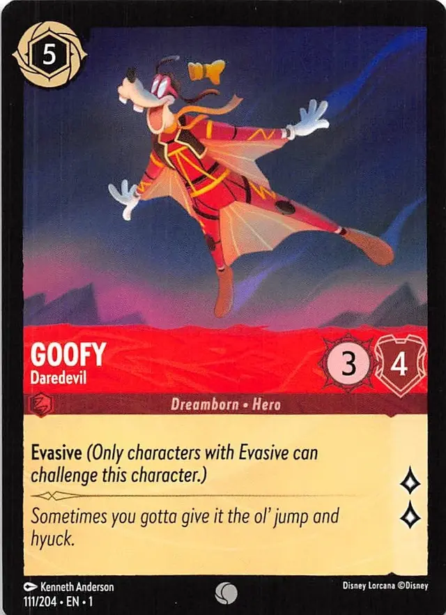 Disney Lorcana: The First Chapter COMMON Goofy - Daredevil #111/204