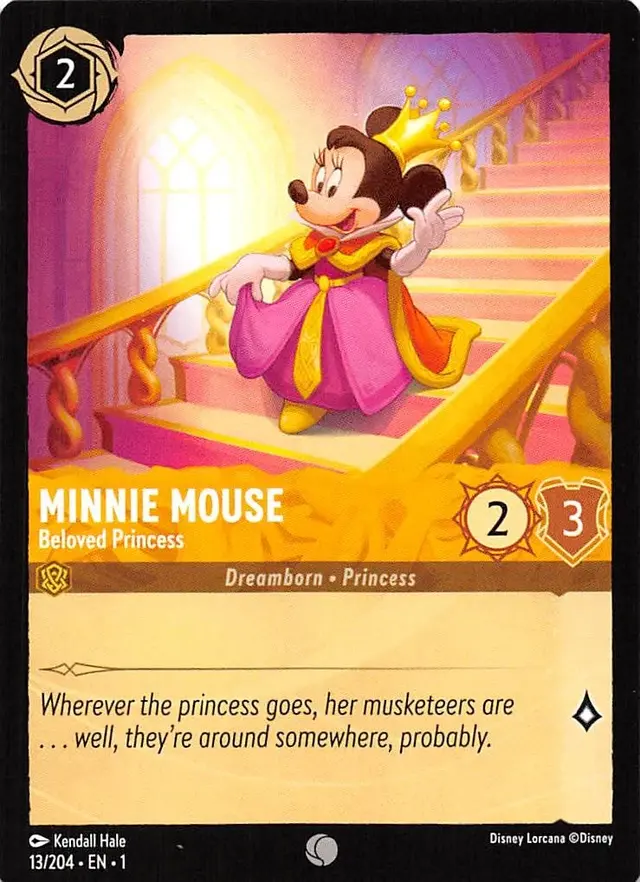 Disney Lorcana: The First Chapter COMMON Minnie Mouse - Beloved Princess #13/204