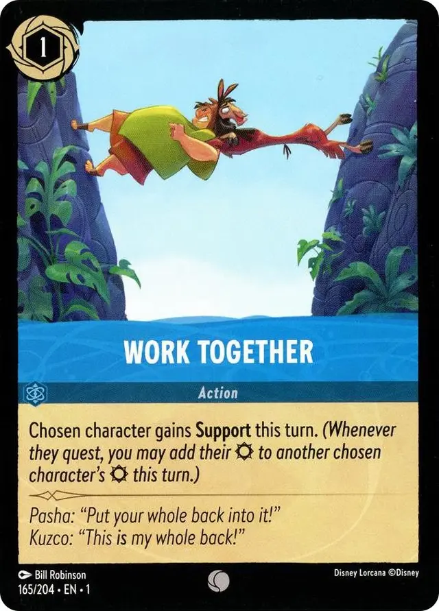 Disney Lorcana: The First Chapter COMMON Work Together #165/204