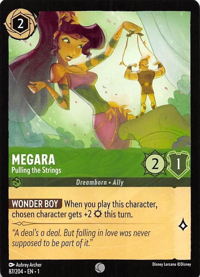 Disney Lorcana: The First Chapter COMMON Megara - Pulling The Strings #87/204