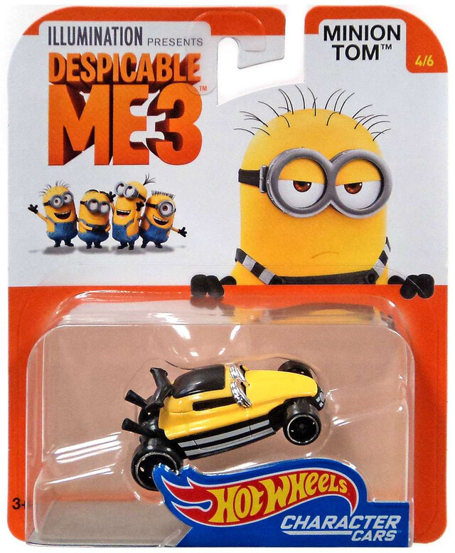 Hot Wheels Character Cars Despicable Me 3 Minion Tom