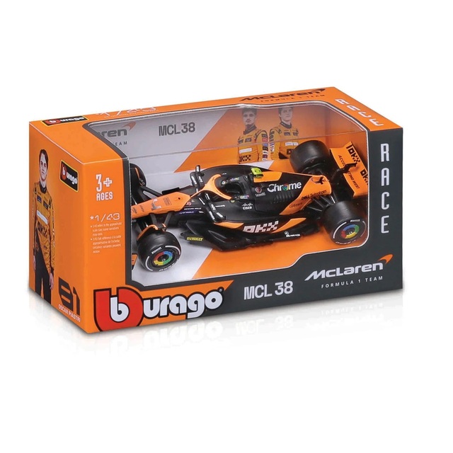 Bburago F1 McLaren MCL38 #4 Lando Norris F1 2024 - 1/43