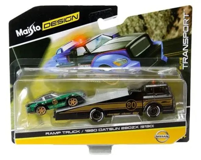 Maisto Design Elite Transport - Ramp Truck with 1980 Datsun 280ZX (S130)