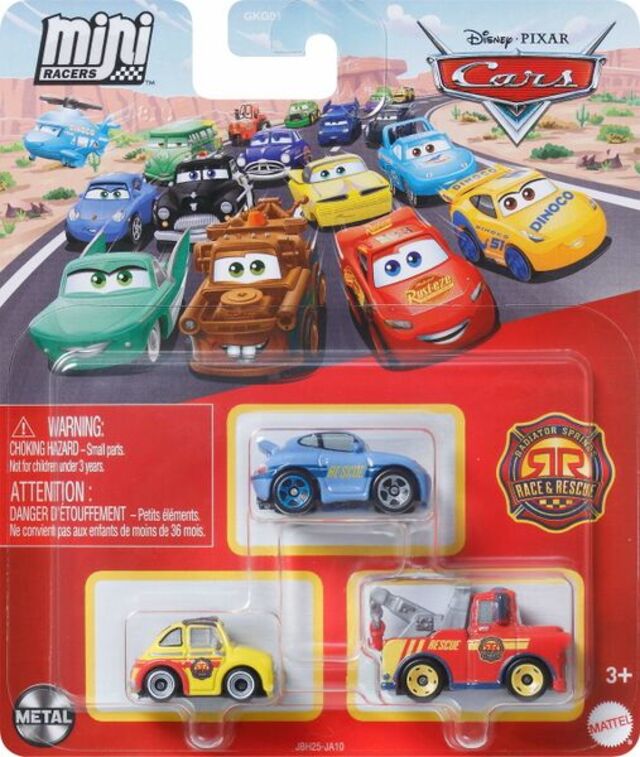Disney Pixar Cars Mini Racers 3 Pack - Sally, Luigi and Mater