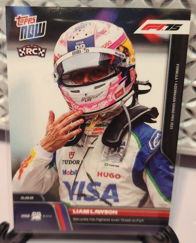 Topps Now 2025 Liam Lawson - Azerbaijan GP