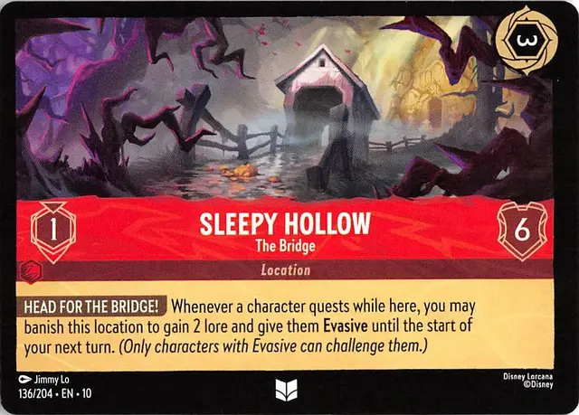 Disney Lorcana: Whispers In The Well UNCOMMON Sleepy Hollow - The Bridge #136/204