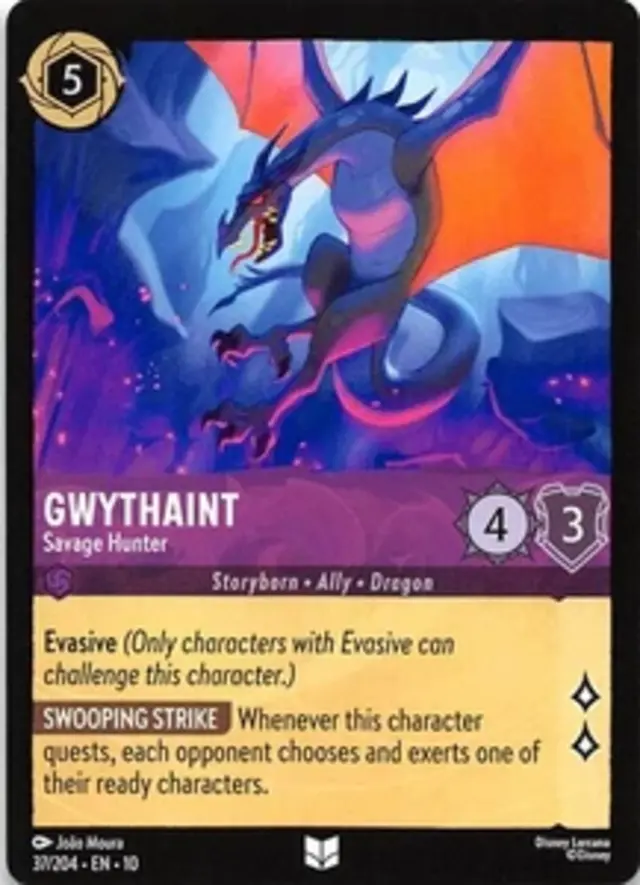 Disney Lorcana: Whispers In The Well UNCOMMON Gwythaint - Savage Hunter #37/204