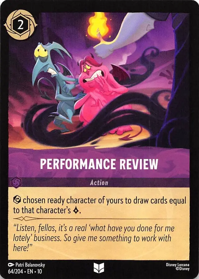 Disney Lorcana: Whispers In The Well UNCOMMON Performance Review #64/204