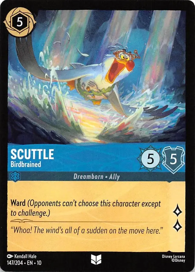 Disney Lorcana: Whispers In The Well UNCOMMON Scuttle - Birdbrained #147/204