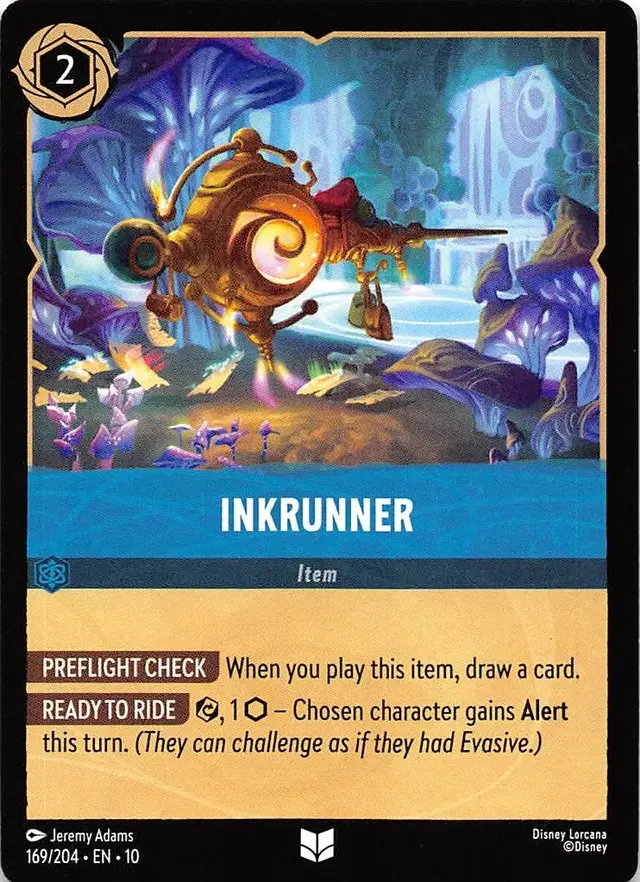 Disney Lorcana: Whispers In The Well UNCOMMON Inkrunner #169/204