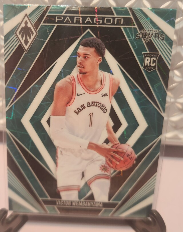 Victor Wembanyama RC Teal Lazer #13 2023 Panini Phoenix Paragon