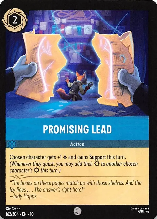 Disney Lorcana: Whispers In The Well COMMON Promising Lead #162/204