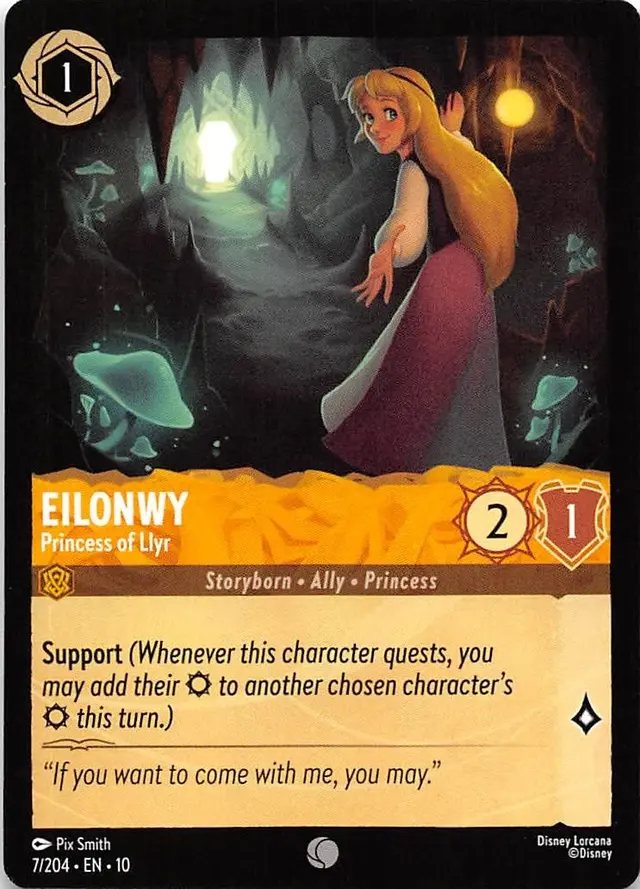 Disney Lorcana: Whispers In The Well COMMON Eilonwy - Princess Of Llyr #7/204