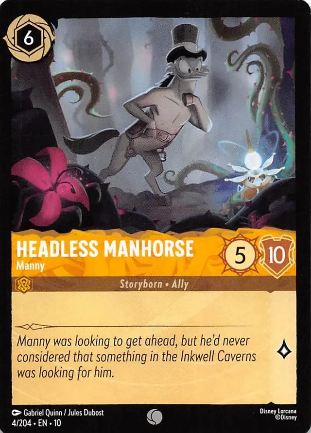 Disney Lorcana: Whispers In The Well COMMON Headless Manhorse - Manny #4/204