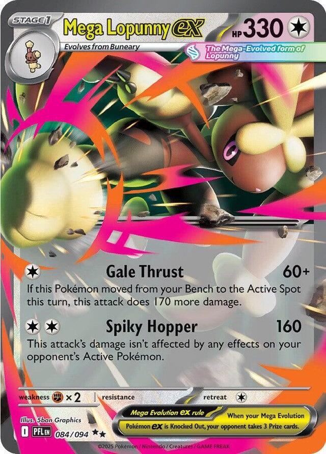 Pokémon TCG: Mega Lopunny EX 84/94