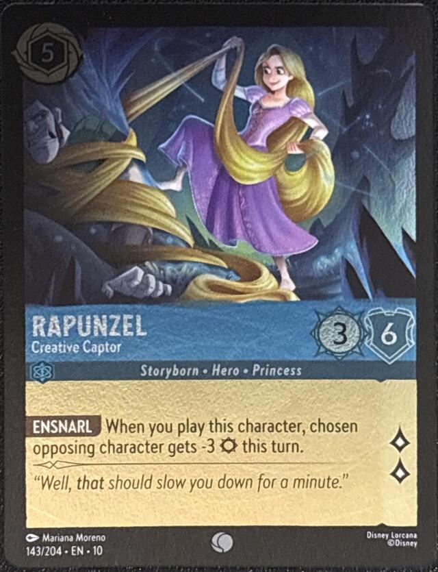 Disney Lorcana: Whispers In The Well COMMON FOIL Rapunzel - Creative Captor #143/204