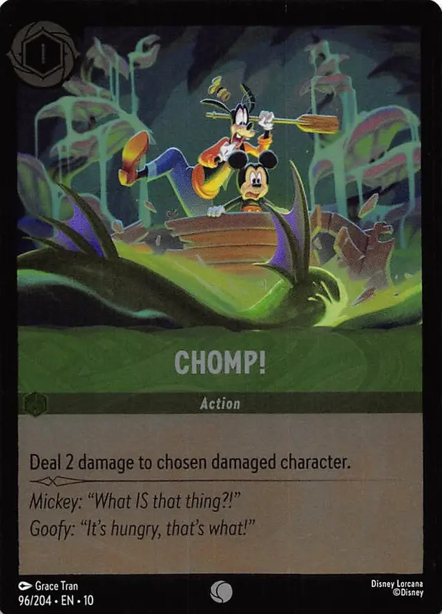 Disney Lorcana: Whispers In The Well COMMON FOIL Chomp #96/204