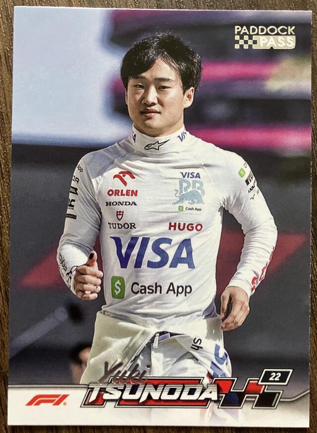 Yuki Tsunoda #17 2024 Topps Paddock Pass Formula 1