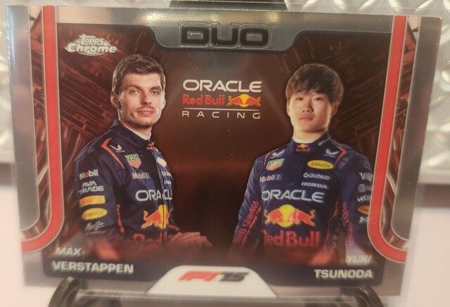 Max Verstappen / Yuki Tsunoda #164 Duo 2025 Topps Chrome Formula 1