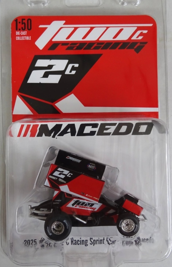 Acme 1/50 2025 #2C Two C Racing Sprint Car – Cole Macedo