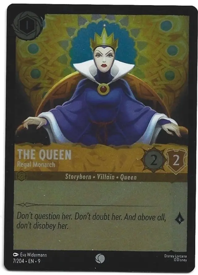Disney Lorcana: Fabled COMMON FOIL The Queen - Regal Monarch #7/204