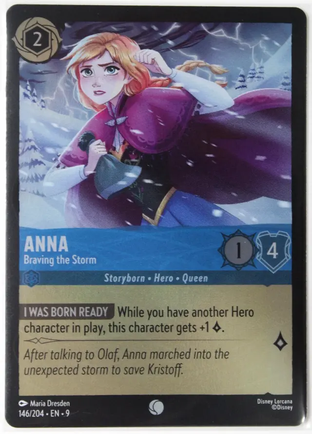Disney Lorcana: Fabled COMMON FOIL Anna - Braving The Storm #146/204