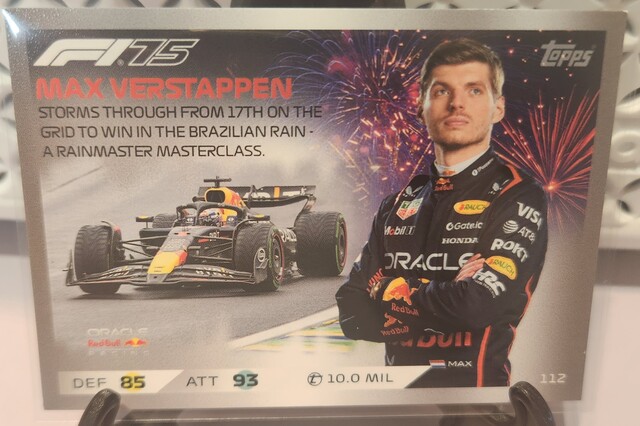 Max Verstappen #112 2025 Topps F1 Turbo Attax