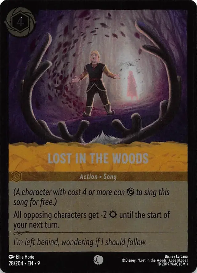 Disney Lorcana: Fabled COMMON FOIL Lost In The Woods #28/204